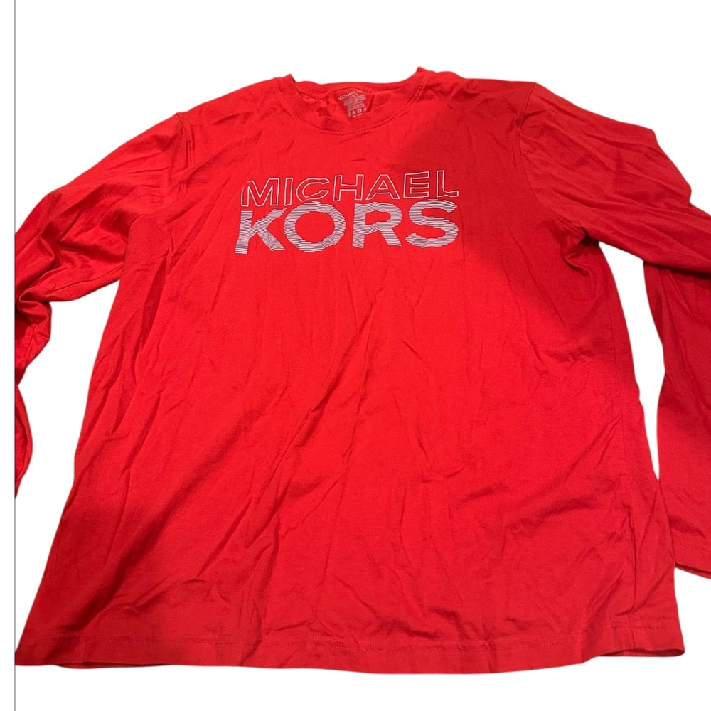 Michael Kors Vibrant Red Logo Tee